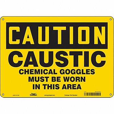 Safety Sign 10 inx14 in Aluminum