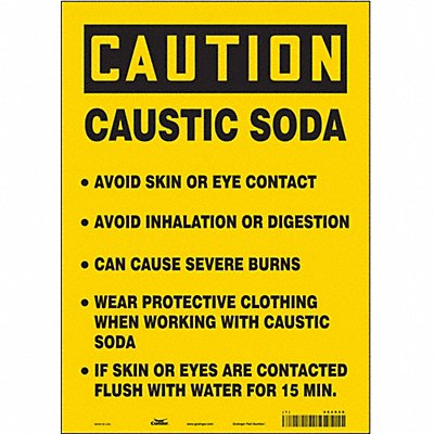 Safety Sign 14 in x 10 in Vinyl