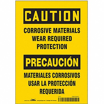 Safety Sign 10 inx7 in Vinyl