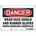Safety Sign 7 in x 10 in Polyethylene