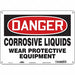 Safety Sign 10 in x 14 in Polyethylene
