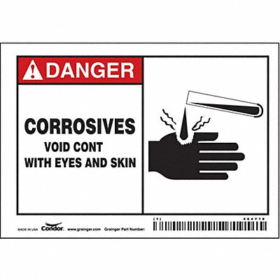 Safety Sign 3 in x 5 in Vinyl