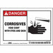 Safety Sign 3 in x 5 in Vinyl