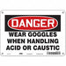Safety Sign 7 in x 10 in Aluminum