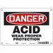 Safety Sign 7 in x 10 in Polyethylene