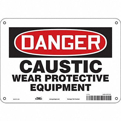 Safety Sign 7 in x 10 in Aluminum