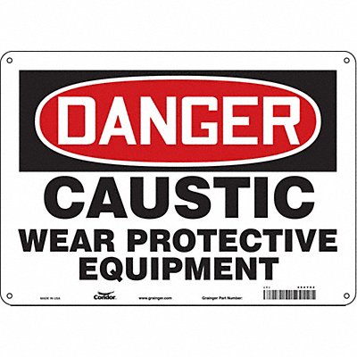 Safety Sign 10 in x 14 in Aluminum