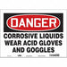Safety Sign 10 in x 14 in Vinyl