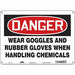 Safety Sign 10 in x 14 in Aluminum