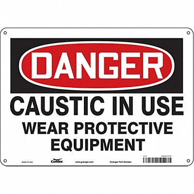 Safety Sign 10 inx14 in Aluminum