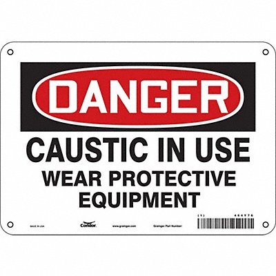 Safety Sign 7 inx10 in Polyethylene