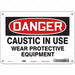 Safety Sign 7 inx10 in Polyethylene