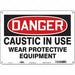 Safety Sign 10 inx14 in Polyethylene