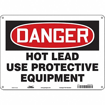 Safety Sign 10 inx14 in Aluminum