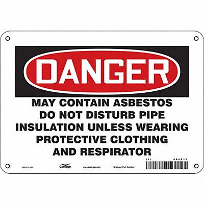 Safety Sign 7 in x 10 in Aluminum