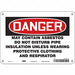 Safety Sign 7 in x 10 in Aluminum