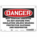 Safety Sign 7 inx10 in Polyethylene