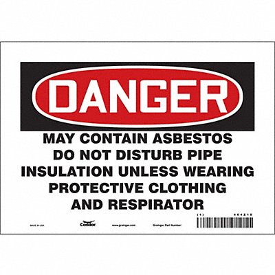 Safety Sign 7 inx10 in Vinyl