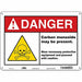 Safety Sign 10 in x 14 in Aluminum