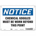 Safety Sign 7 in x 10 in Aluminum