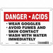 Safety Sign 7 inx10 in Polyethylene