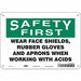 Safety Sign 7 inx10 in Polyethylene
