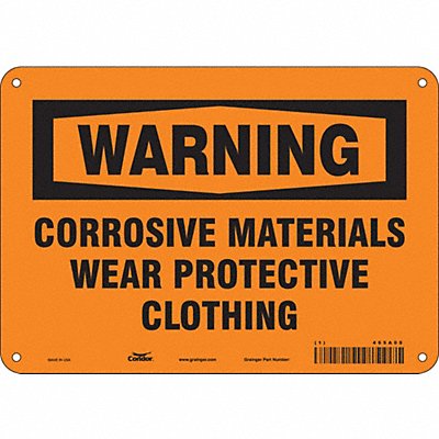 Safety Sign 7 in x 10 in Aluminum