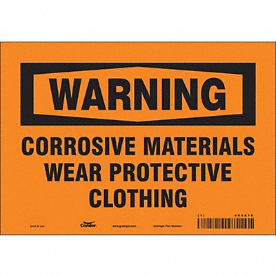 Safety Sign 7 in x 10 in Vinyl