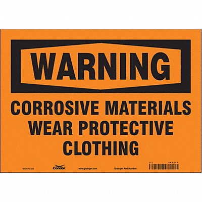 Safety Sign 10 in x 14 in Vinyl