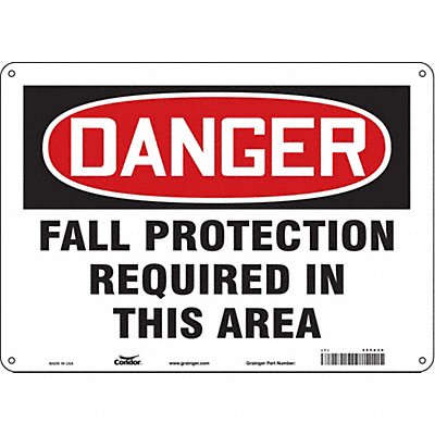 Safety Sign 10 inx14 in Aluminum
