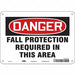 Safety Sign 7 inx10 in Polyethylene