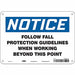 Safety Sign 7 in x 10 in Aluminum