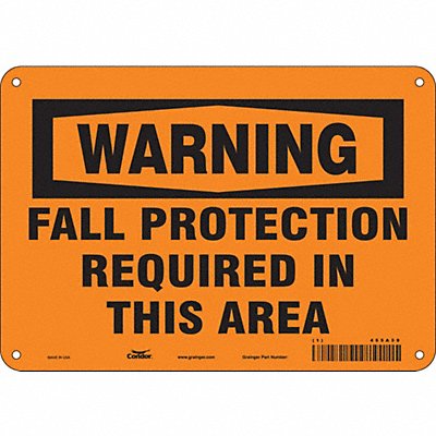 Safety Sign 7 inx10 in Polyethylene