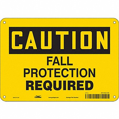 Safety Sign 7 inx10 in Polyethylene