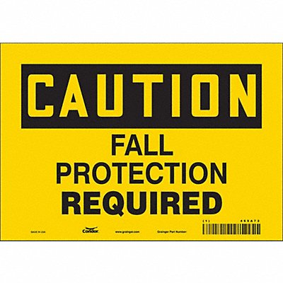 Safety Sign 7 inx10 in Vinyl