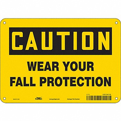 Safety Sign 7 in x 10 in Aluminum