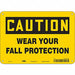 Safety Sign 7 in x 10 in Aluminum