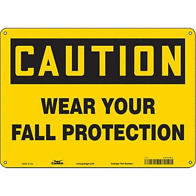 Safety Sign 10 inx14 in Aluminum