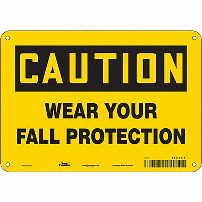 Safety Sign 7 in x 10 in Polyethylene