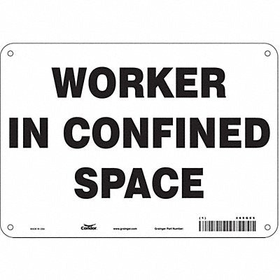 Safety Sign 7 inx10 in Polyethylene
