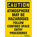 Safety Sign 14 in x 10 in Aluminum