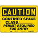 Safety Sign 10 inx14 in Aluminum