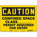 Safety Sign 10 in x 14 in Polyethylene