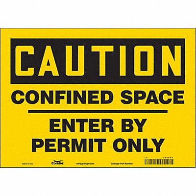 Safety Sign 10 inx14 in Vinyl