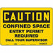 Safety Sign 10 inx14 in Polyethylene