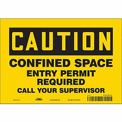 Safety Sign 7 in x 10 in Vinyl