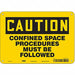 Safety Sign 7 in x 10 in Aluminum