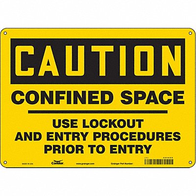 Safety Sign 10 inx14 in Aluminum