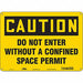 Safety Sign 10 in x 14 in Aluminum