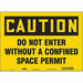 Safety Sign 10 inx14 in Vinyl